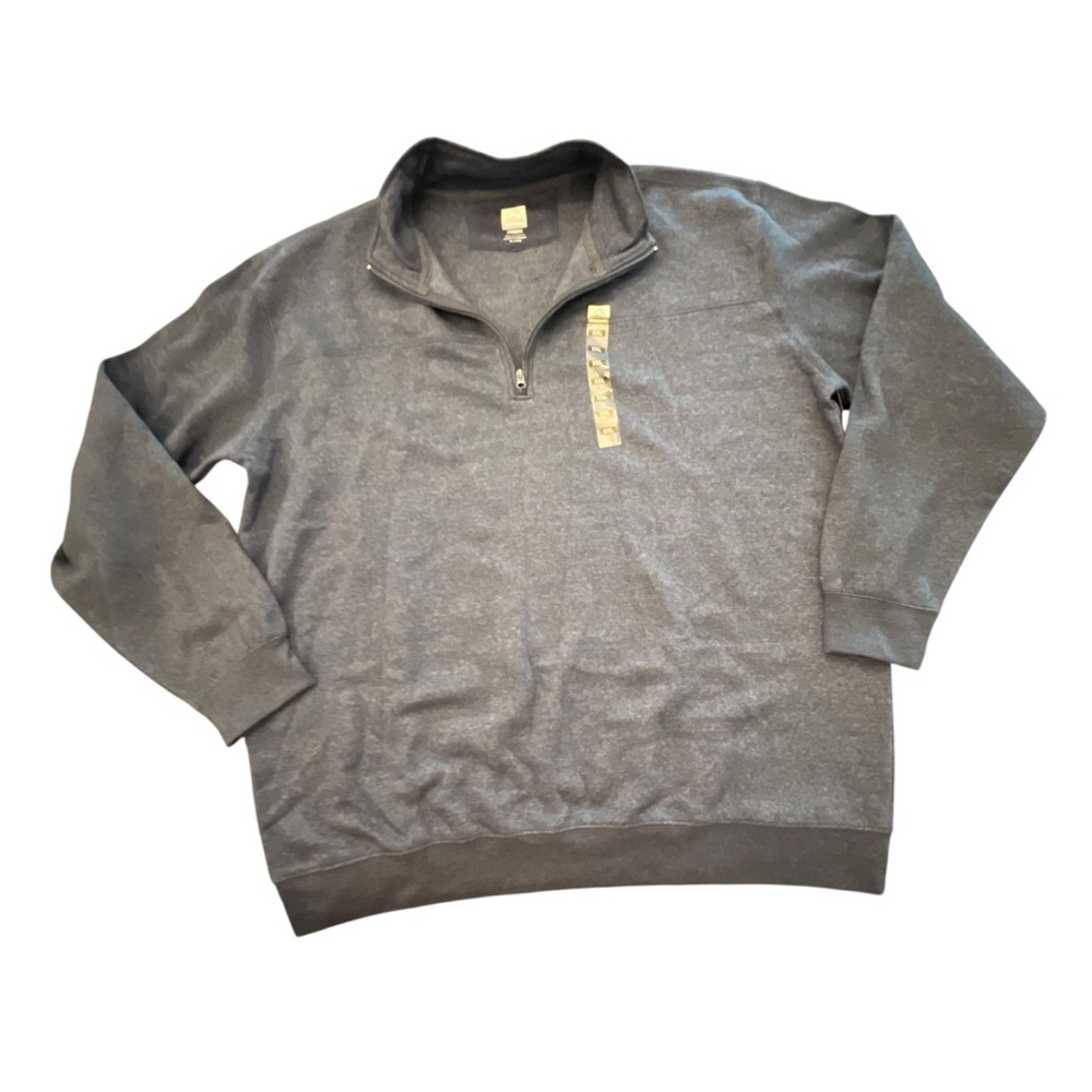Mountainaire Long Sleeve Pullover Shirt 1/4 Zip Outdoor Fleece XXL Blue NEW Mens